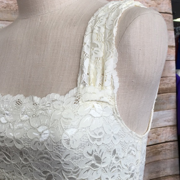 White House Black Market Lace Tank Top - Picture 2 of 4